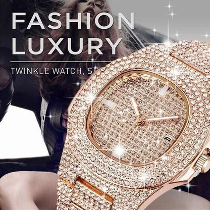Fashion Gold / Silver Plated Solid Stainless Steel Iced Out Diamond Bracelet Thick Miami Cuban Link Chain Necklace Hip Hop Jewelry