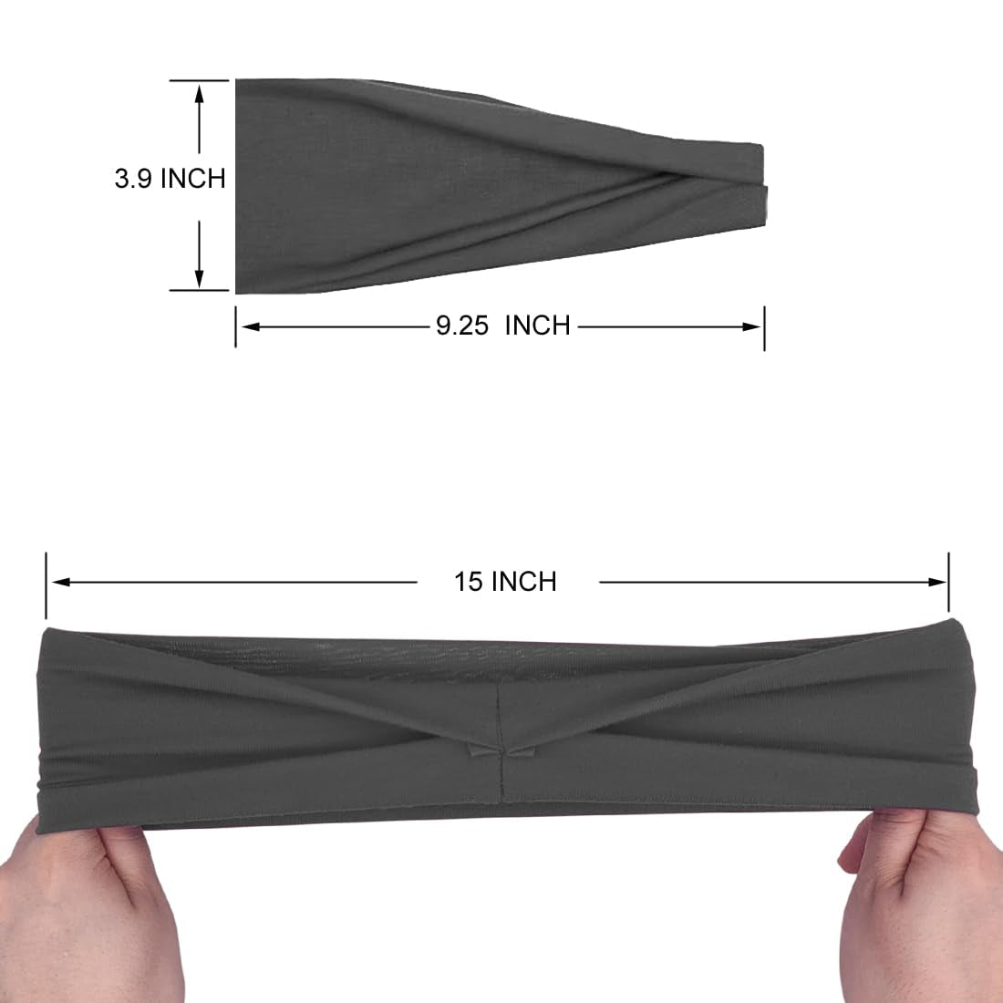 Fashion Headbands for Women Wide Headband Yoga Workout Head Bands Hair Accessories Band 6 Pack