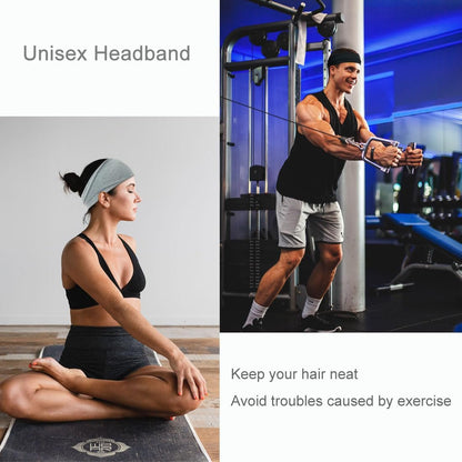 Fashion Headbands for Women Wide Headband Yoga Workout Head Bands Hair Accessories Band Black White Gray 6 Pack