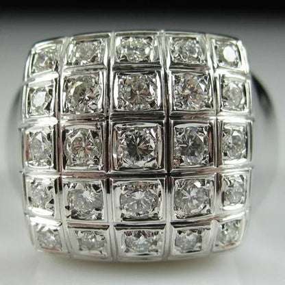 Fashion Man Jewelry White Sapphire Gemstones 925 Sterling Silver Wedding Engagement Ring Gifts - WORLD TIME VISITS