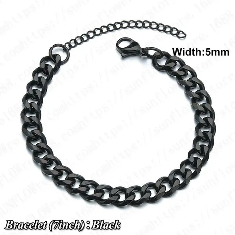 Fashion Men 24K Gold / 925 Silver Plated Solid Stainless Steel Bracelet Iced DIAMOND Link Chain Bracelet 7/8 Inch