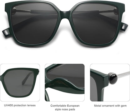 Fashion Square Sunglasses for Women Trendy UV Protection Lens Womens Sunnies Sunglasses SJ2196