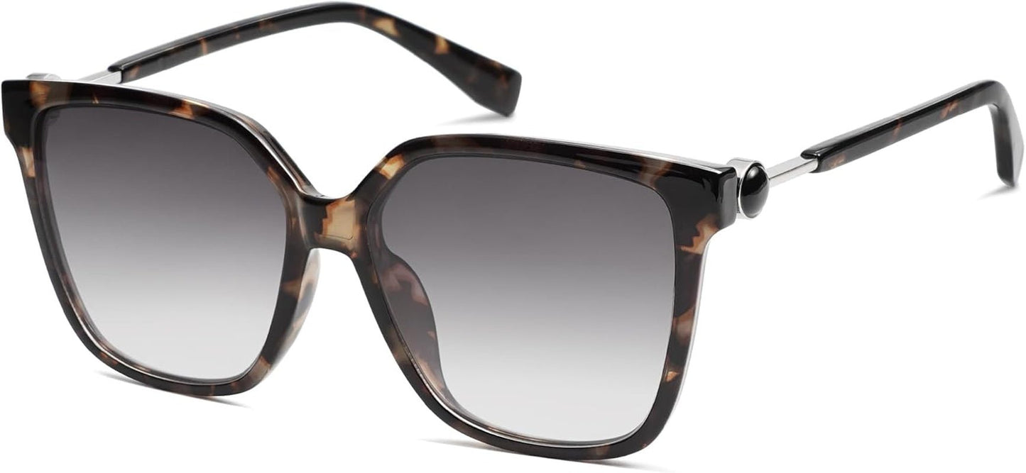 Fashion Square Sunglasses for Women Trendy UV Protection Lens Womens Sunnies Sunglasses SJ2196 - WORLD TIME VISITS