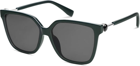 Fashion Square Sunglasses for Women Trendy UV Protection Lens Womens Sunnies Sunglasses SJ2196 - WORLD TIME VISITS