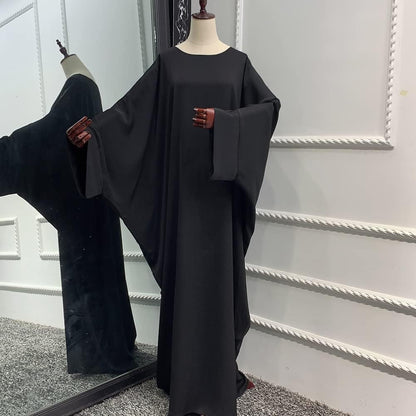 Muslim Dress for Women Pakistani Kaftan Abaya Robe + Hijab Arabic Islamic Prayer Clothes Dubai Outfits