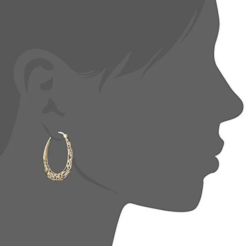 Luxury Gold Dangle Hollow Earrings Hoop Stud Party Wedding Engagement Stud Earring Women Jewerly