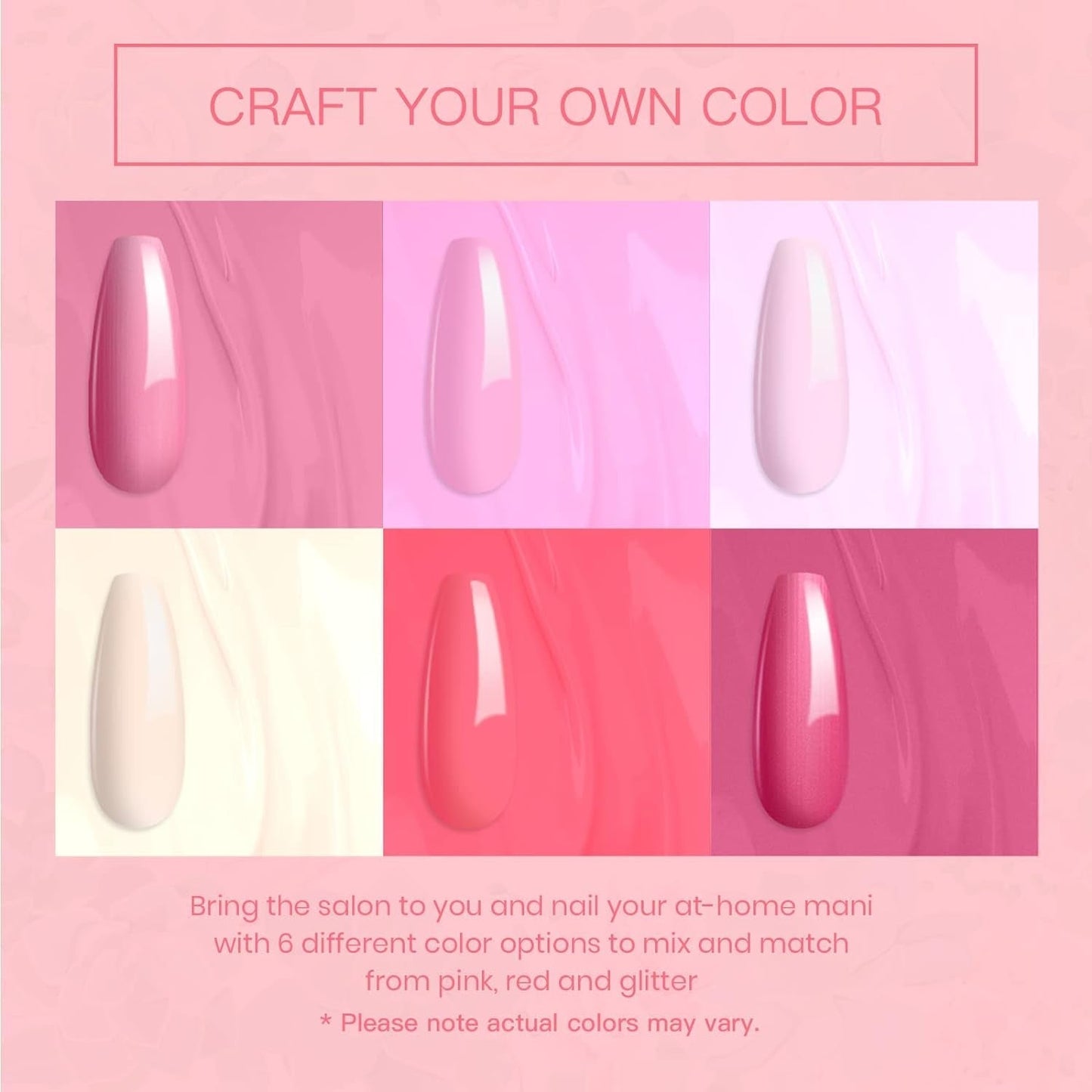 Beetles Gel Nail Polish, 6 Colors Nude Pink Rose Red Milky White Gel Polish, Sweetheart Candies Collection Soak off UV LED Nail Lamp Light Nails Spring Summer Gel Nail Gift for Women