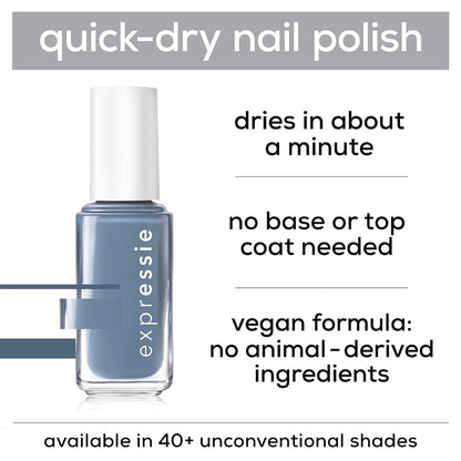 Expr Quick-Dry Nail Polish, 8-Free Vegan, Sk8 with Destiny, Vibrant Yellow, Curbside Pick Me Up, 0.33 Ounce