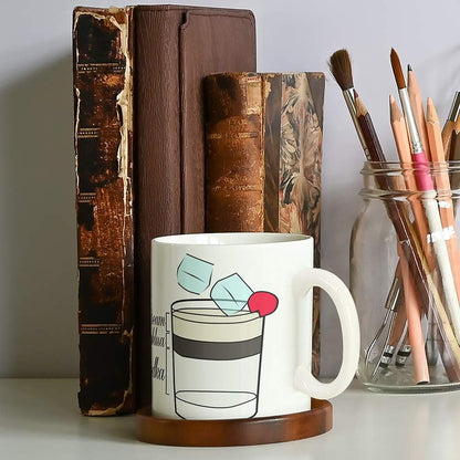 White Russian Cocktail Recipe Alcohol Bar Cool Drink Mug