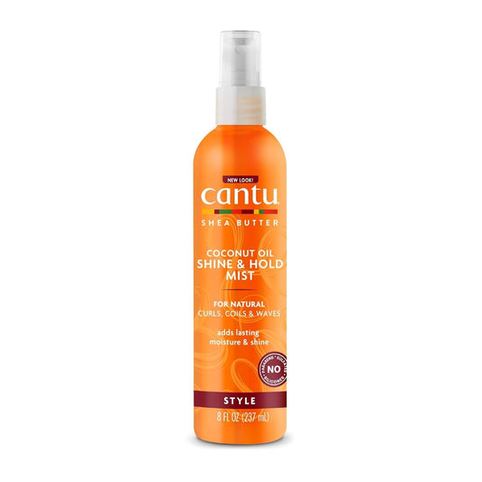 Coconut Oil Shine & Hold Mist with Shea Butter for Natural Hair, 8 Fl Oz - WORLD TIME VISITS
