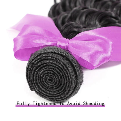 Body Wave Bundles 10A 1 Bundles Human Hair 100% Unprocessed Brazilian Virgin Raw Hair Bundles Extensions Double Weft Curly Weave Bundles Human Hair Natural Color Deals Full and Thick 14 Inch