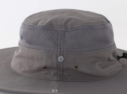 Wide Brim Sun Hat for Men Breathable Cowboy Boonie Hat UPF 50+ Sun Protection Bucket Hat for Fishing Hiking
