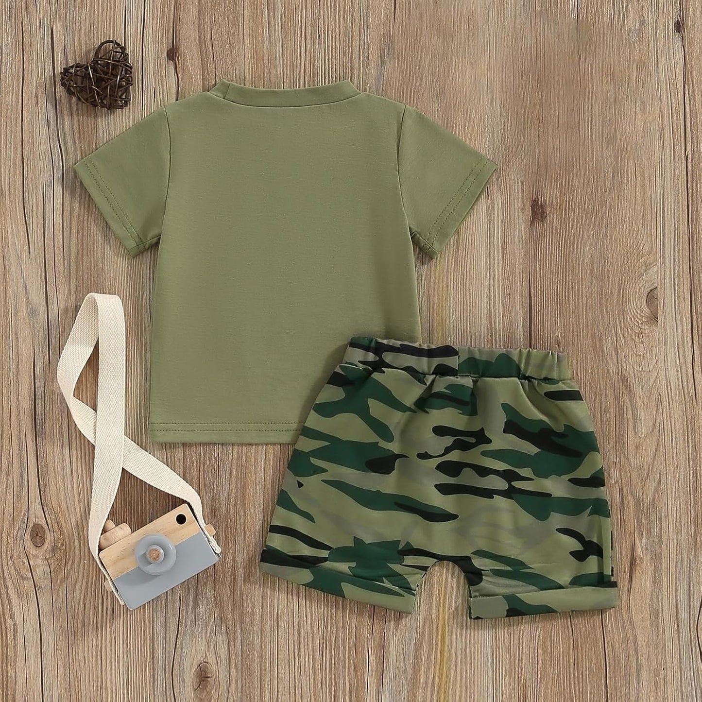 Summer Toddler Infant Boy Clothes Short Sleeve T Shirts Tops Camouflage Shorts Set Cute Baby Boy Outfits