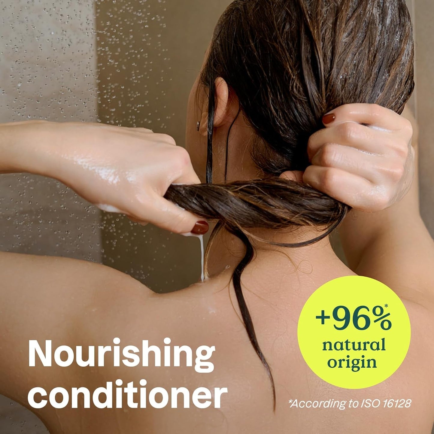 Nourishing Hair Conditioner, for Dry and Damaged Hair, Naturally Derived Ingredients, Vegan Detangler, Dermatologically Tested, Grapeseed Oil and Olive Leaves, 32 Fl Oz