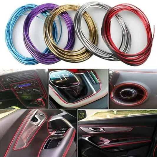 Car Decorative Strip 5 Color Embedded Car Interior Trim Line