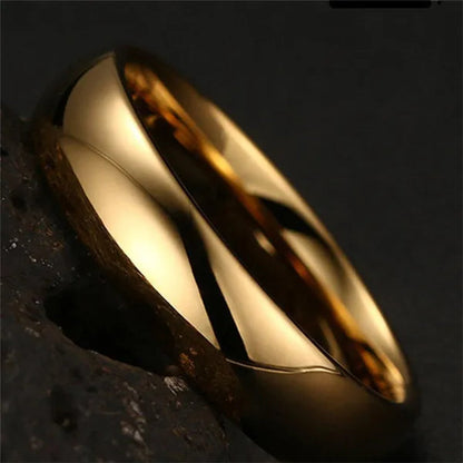 Couple Ring Simple Fashion Style Fine Jewelry Fashion Luxury Golden Engagement Wedding Ring Anniversary Gift Men and Women Ring
