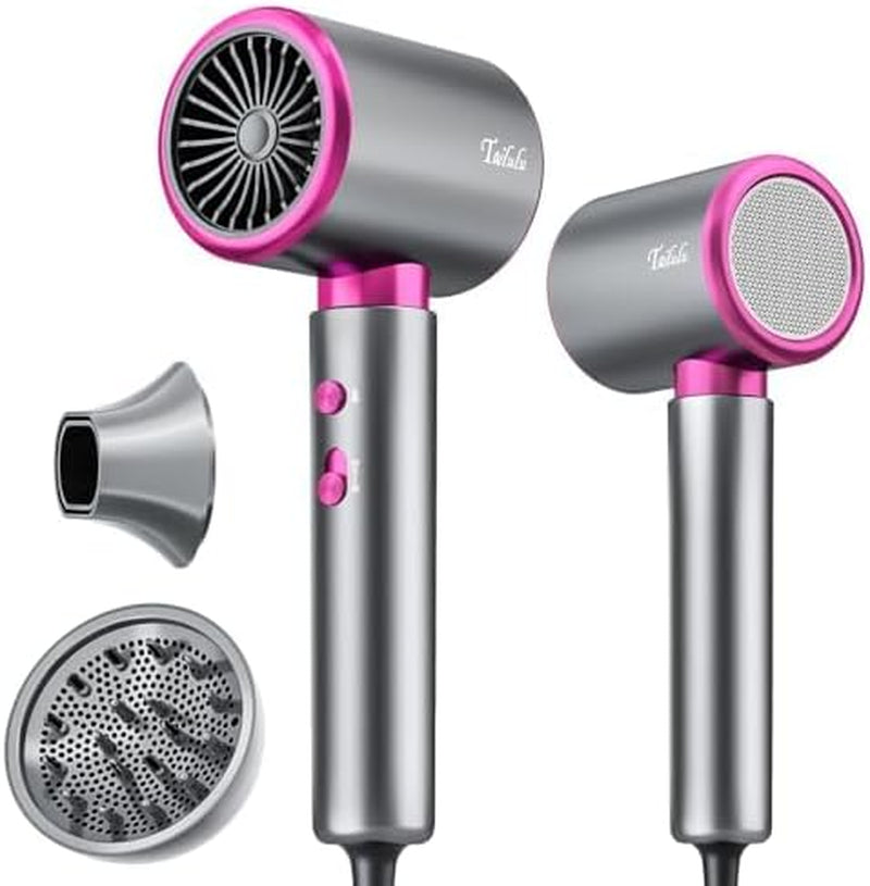 Professional 1875W High-Speed Low Noise Ionic Hair Dryer with Diffuser for Home and Travel - 110,000 RPM, Suitable for Women and Men - WORLD TIME VISITS