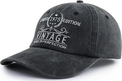 Limited Edition 1970 1971 1972 1973 1974 1975 1976 1977 1978 1979 Hat for Men Women, Funny Birthday Baseball Cap