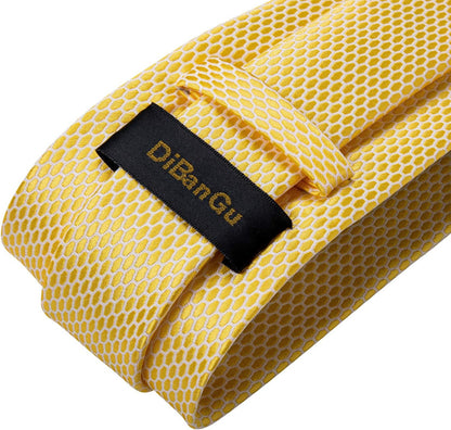 Mens Solid Color Tie and Pocket Square Set Woven Silk Plain Necktie & Handkerchief for Men Wedding Party Formal