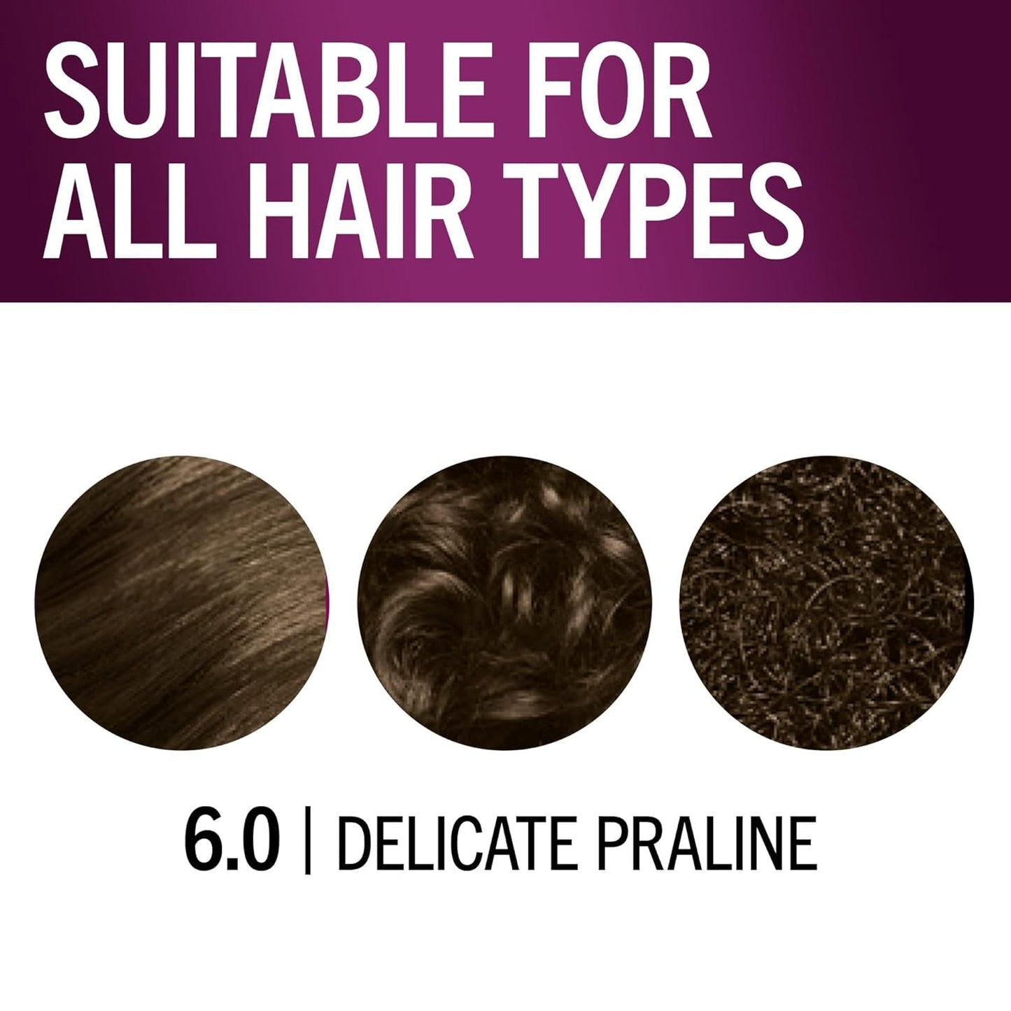 Keratin Permanent Hair Color, 6.0 Delicate Praline, 1 Application - Professionally Inspired Permanent Hair Dye, for up to 80% Less Breakage Vs Untreated Hair and up to 100% Gray Coverage