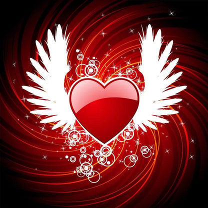 DIY 5D Diamond Painting Heart Full Drill with Number Kits Home Decor Wall Painting the Gift Arts and Crafts for Adults,Teenagers,The Old