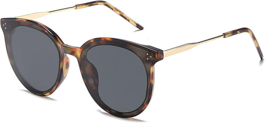 Classic Trendy round Sunglasses Womens Mens Oversized Large Shades UV400 Vacation Sunnies SJ2068