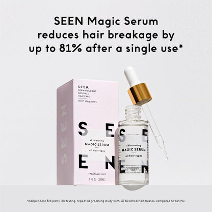 Magic Serum, Fragrance Free - Non-Comedogenic & Sulfate-Free Hair Serum- anti Frizz- Dermatologist-Developed - Safe for Sensitive, Eczema & Acne Prone Skin