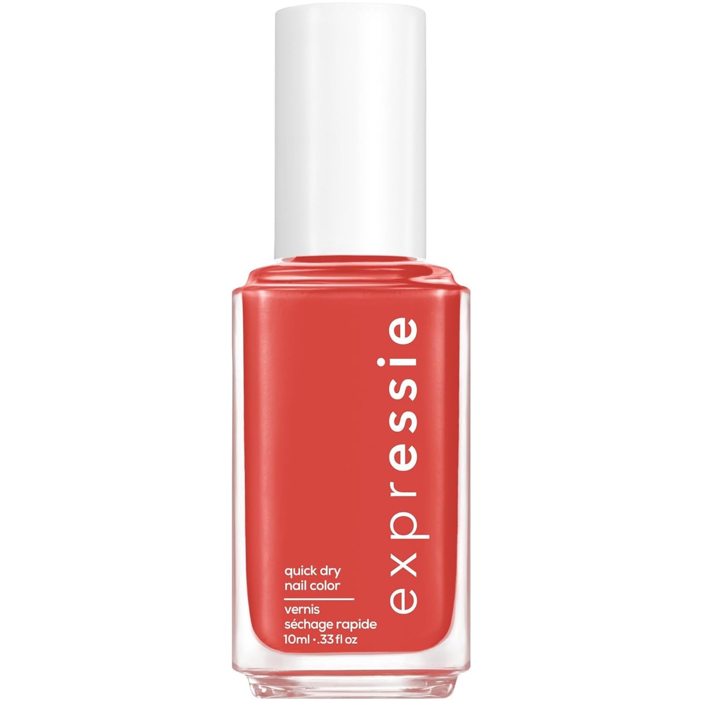 Expr, Quick-Dry Nail Polish, 8-Free Vegan, Brick Red, Hustle N' Bustle, 0.33 Fl Oz