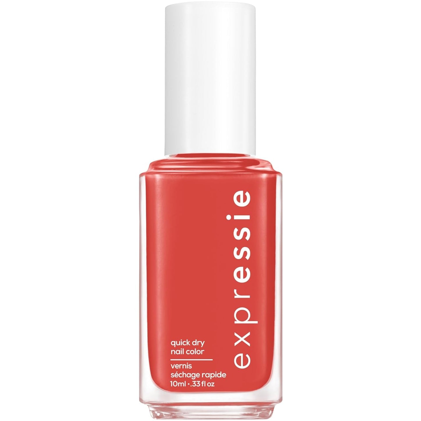Expr Nail Polish, Quick-Dry Brick Red Nail Polish, Vegan, Hustle N' Bustle, 0.33 Fl Oz