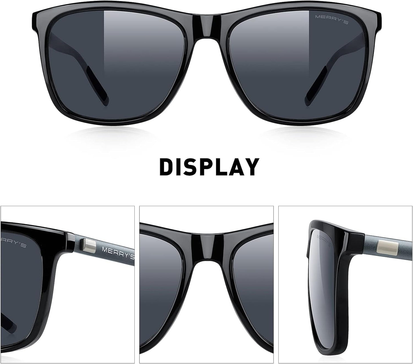 Unisex Polarized Aluminum Sunglasses Vintage Sun Glasses for Men/Women S8286