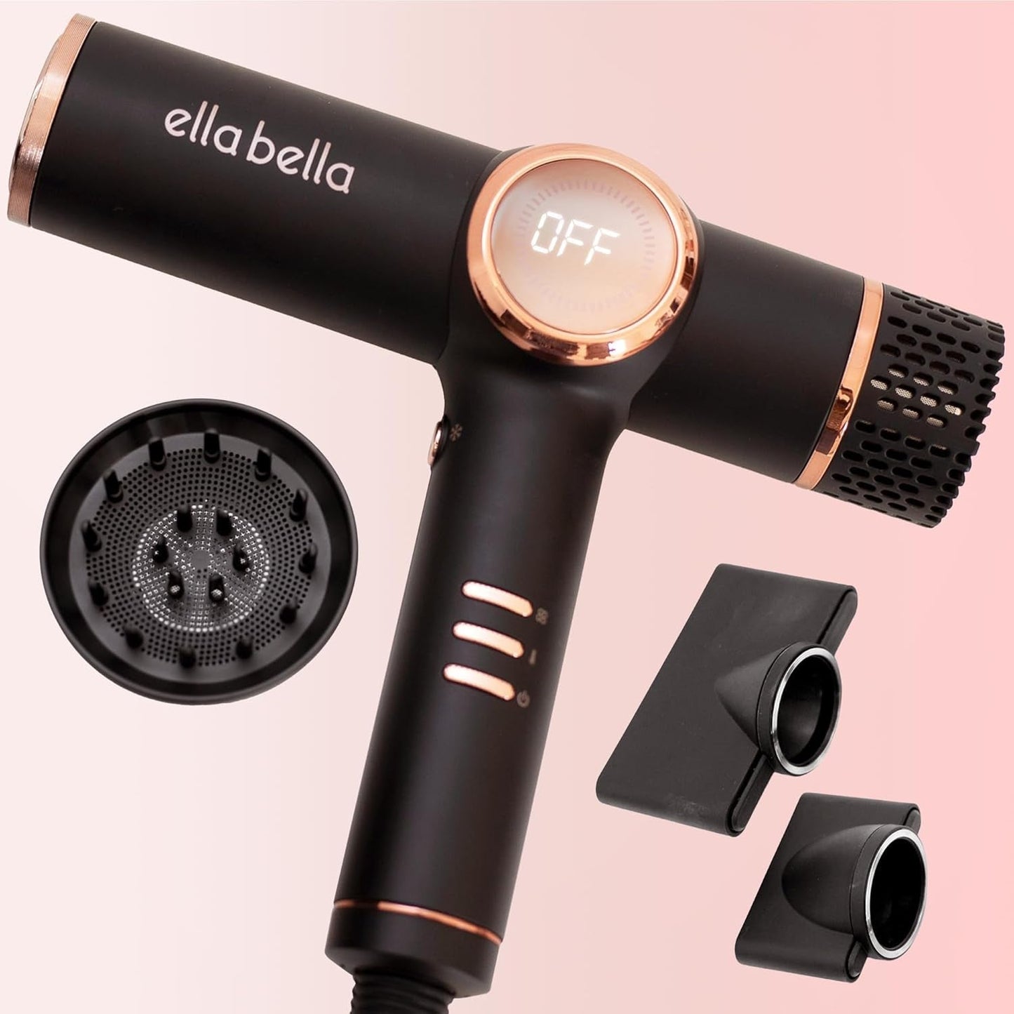 ® Professional Ionic Hair Dryer with Diffuser • Negative Ion Blow Dryer • Suitable All Hair Types • Intelligent Heat Control & Rapid Drying Speeds • Lightweight Design • Low Noise Technology - WORLD TIME VISITS