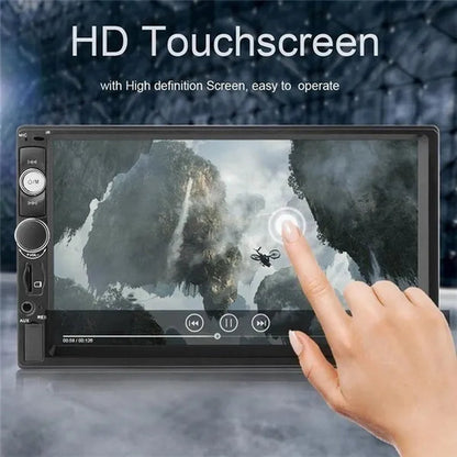 New 7" HD Bluetooth Touch Screen Double DIN Car Stereo Radio MP5 Player HD FM/USB/AUX RC SD with Backup Camera(Optional)
