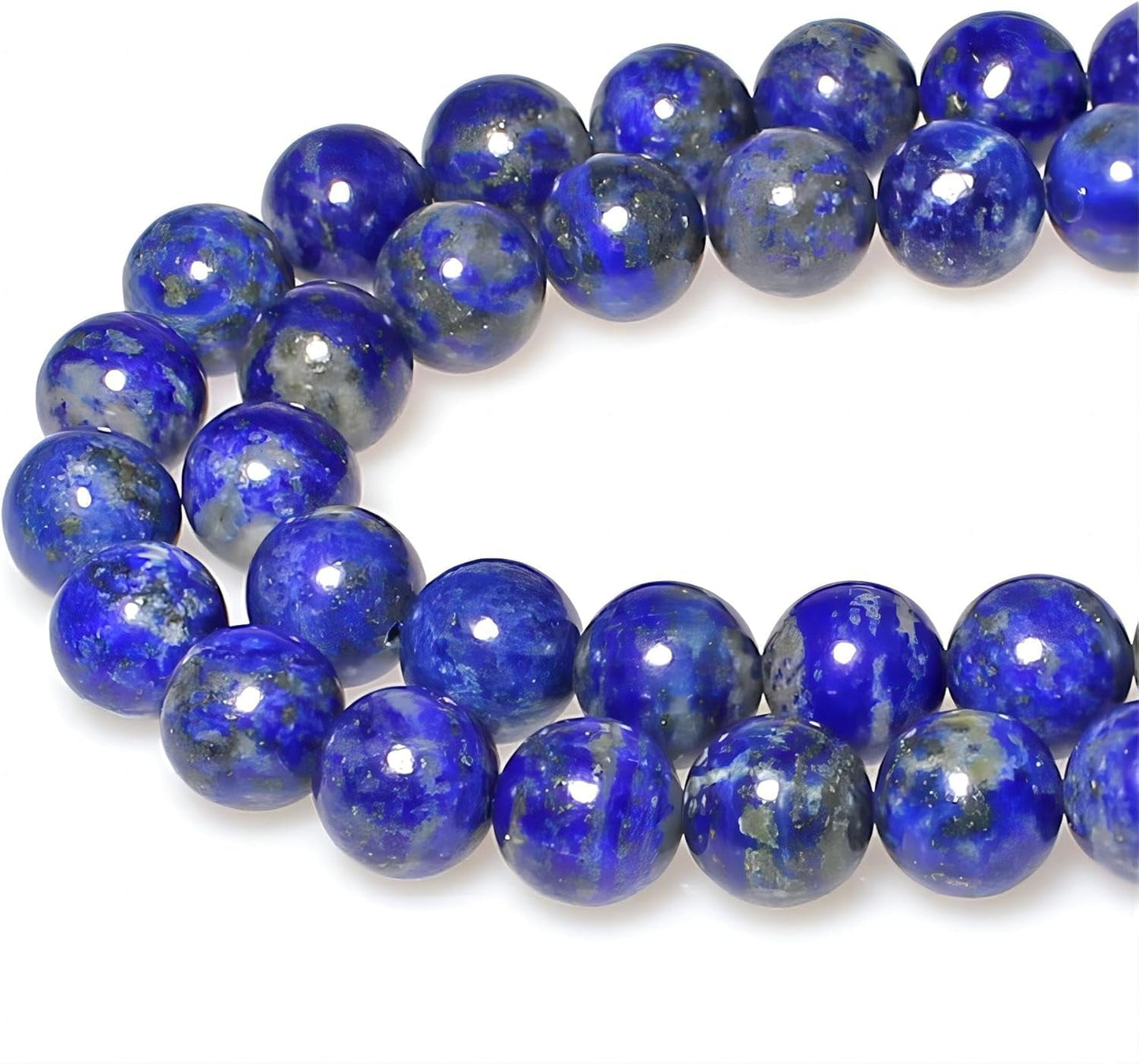 Natural Lapis Lazuli Gemstone Loose Beads round 8Mm Energy Stone Healing Power for Jewelry Making