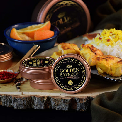 , Finest Pure Premium All Red Saffron Threads, Grade A+ Super Negin, Non-Gmo Verified. for Tea, Paella, Rice, Desserts, Golden Milk and Risotto (3 Grams)