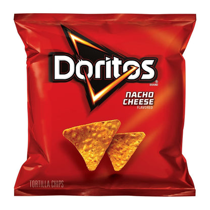 Flavored Tortilla Chips, Nacho Cheese, 1 Ounce (Pack of 104) - WORLD TIME VISITS
