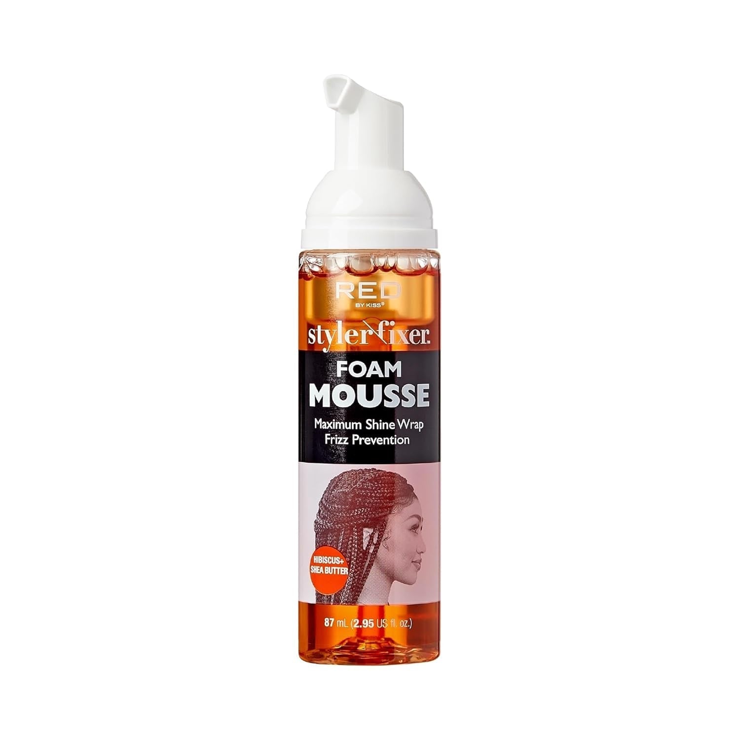 Foaming Mini Travel Size Mousse, Maximum Shine Wrap Mousse, Reduce & Prevent Frizz, Define Curls, Hold Styles, Nourishes Dry & Crips Hair (Hibiscus + Shea Butter) - WORLD TIME VISITS