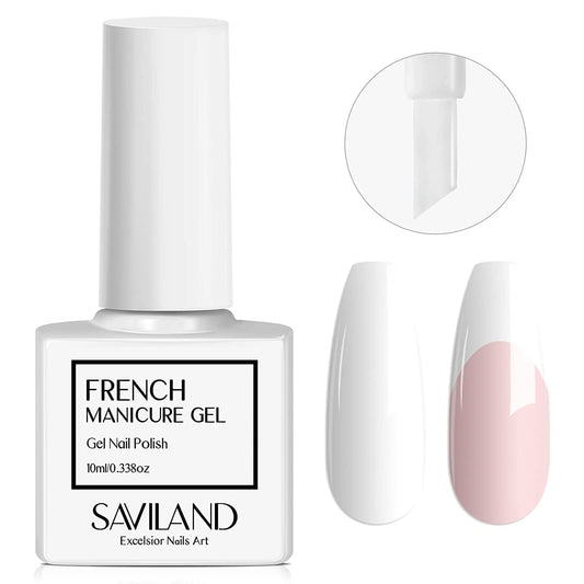 French Gel Nail Polish: 1PC 10ML White Gel Polish Easy French Smile Line in 5S French Tip Nail Tool French Nails U V LED Gel French Tip Nail Art Nail Supplies for Starter Professional Gift - WORLD TIME VISITS