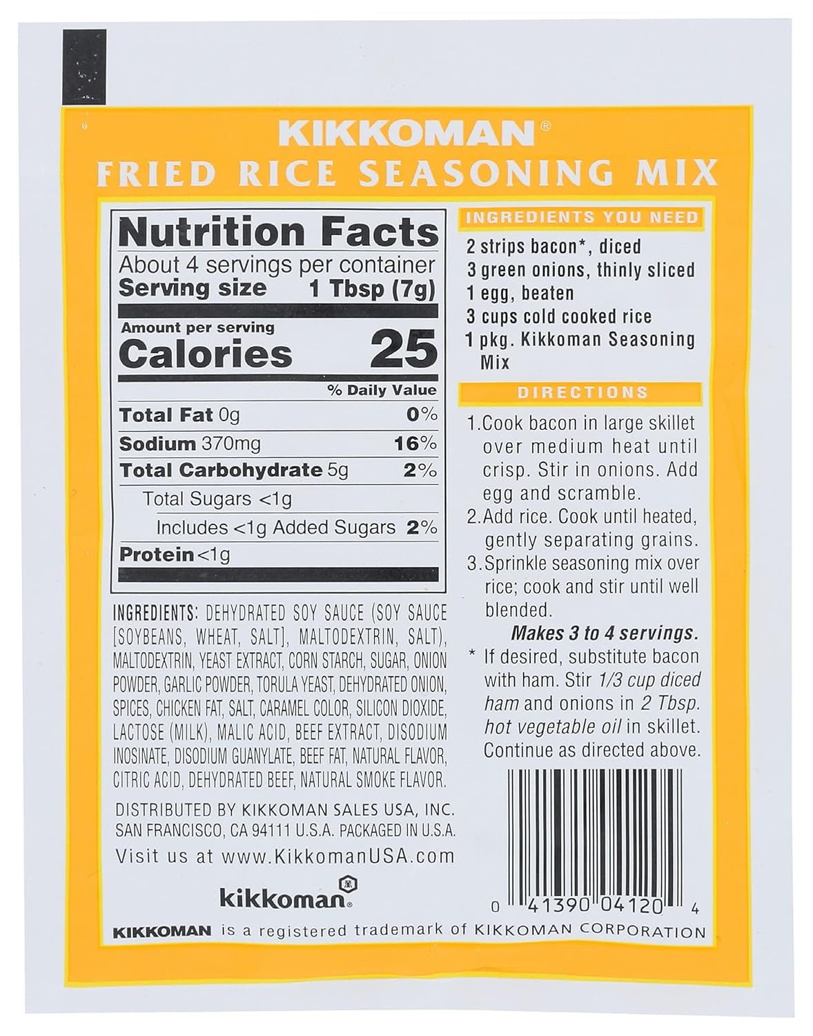Fried Rice Seasoning Mix, 1 Oz - WORLD TIME VISITS
