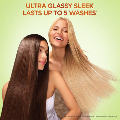 Fructis Sleek & Shine Conditioner, Frizzy, Dry, Unmanageable Hair, 21 Fl. Oz.(Packaging May Vary)