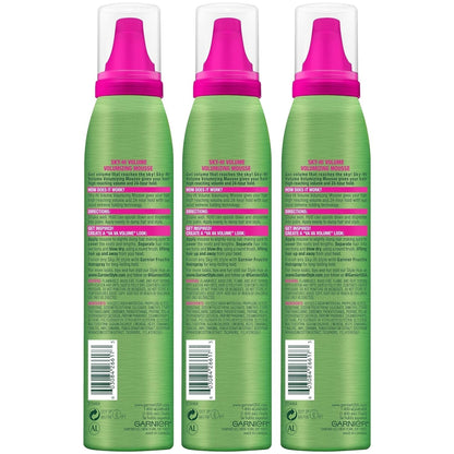 Fructis Style Sky - Hi Volume Mousse, Extreme Hold, 6.4 Oz, 3 Count (Packaging May Vary) - WORLD TIME VISITS