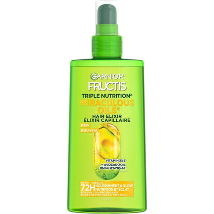 Fructis Triple Nutrition Marvelous Oil Hair Elixir, 5.0 Fl Oz, 1 Count (Packaging May Vary) - WORLD TIME VISITS