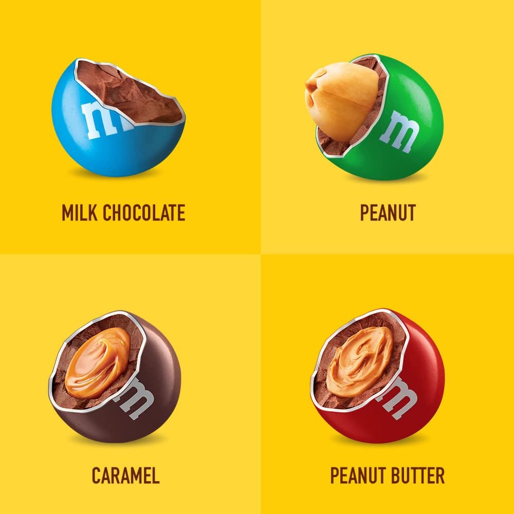 Fun Size Milk Chocolate, Peanut, Peanut Butter & Caramel Candy Variety Pack, 30.35 Oz/55 Ct Bulk Candy Bag