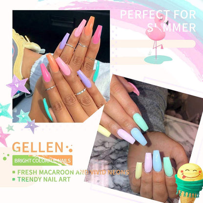 Gel Nail Polish, 16 Colors Gel Nail Polish Set, Need U V Cured Gel Nail Polish Set for Gift, Including  Gel Base and Top Coat for Nails Prep