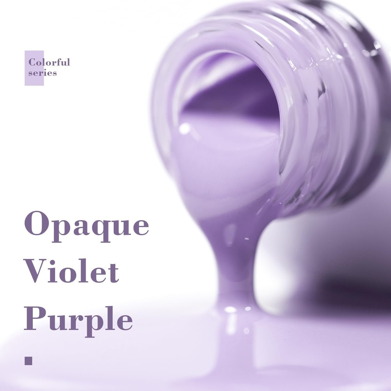 Gel Nail Polish Blue Purple 15Ml Dark Purple Opaque Pastel Gel Polish Milky Bluish Purple 1 Piece Single Bottle Cool Tone Soak off at Home Salon DIY French Manicure Nails Art