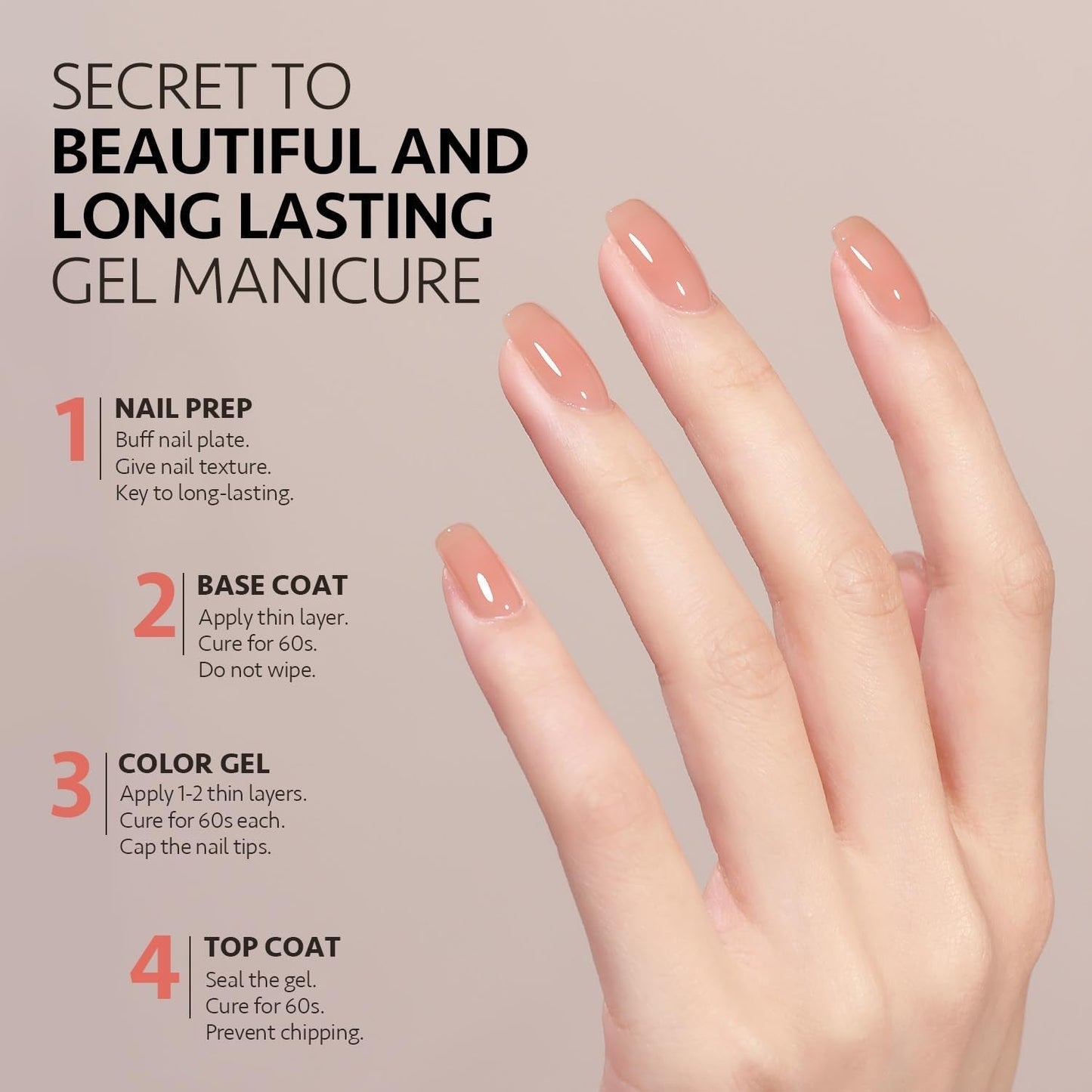 Gel Nail Polish Kit, 3 Colors 16Ml Jelly Milky White Glitter, Sheer Soak off UV Gel Polish Set - Pearl Shimmer