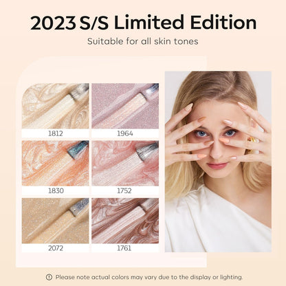 Gel Nail Polish Set, Nude 6 Colors Neutral Gel Polish Skin Tone Pink Glitter Nail Polish Shimmery Pear Gel Polish Starter Kit Soak off All Season Nude Gel Nail Polish LED Manicure DIY Salon - WORLD TIME VISITS