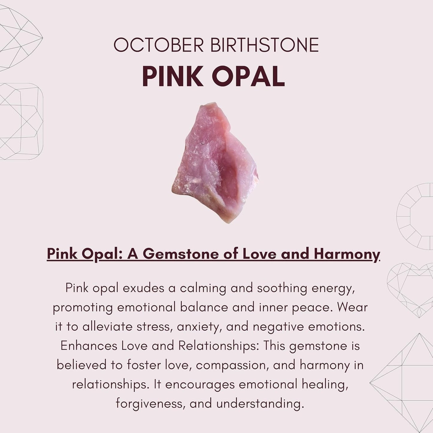 Genuine Pink Opal Necklace for Women - Authentic 925 Sterling Silver Necklace 18K Gold Jewelry, Dainty Raw Choker Pendant Necklace for Teen Girls, October Birthstone Gift for Mothers Day…