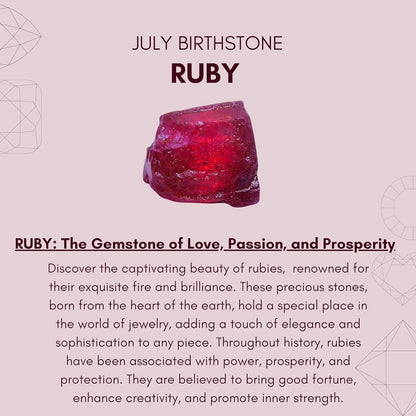 Genuine Ruby Necklace for Women - Authentic 925 Sterling Silver Necklace 18K Gold Jewelry, Dainty Bar Choker Pendant Necklace for Teen Girls, July Birthstone Gift for Mothers Day…
