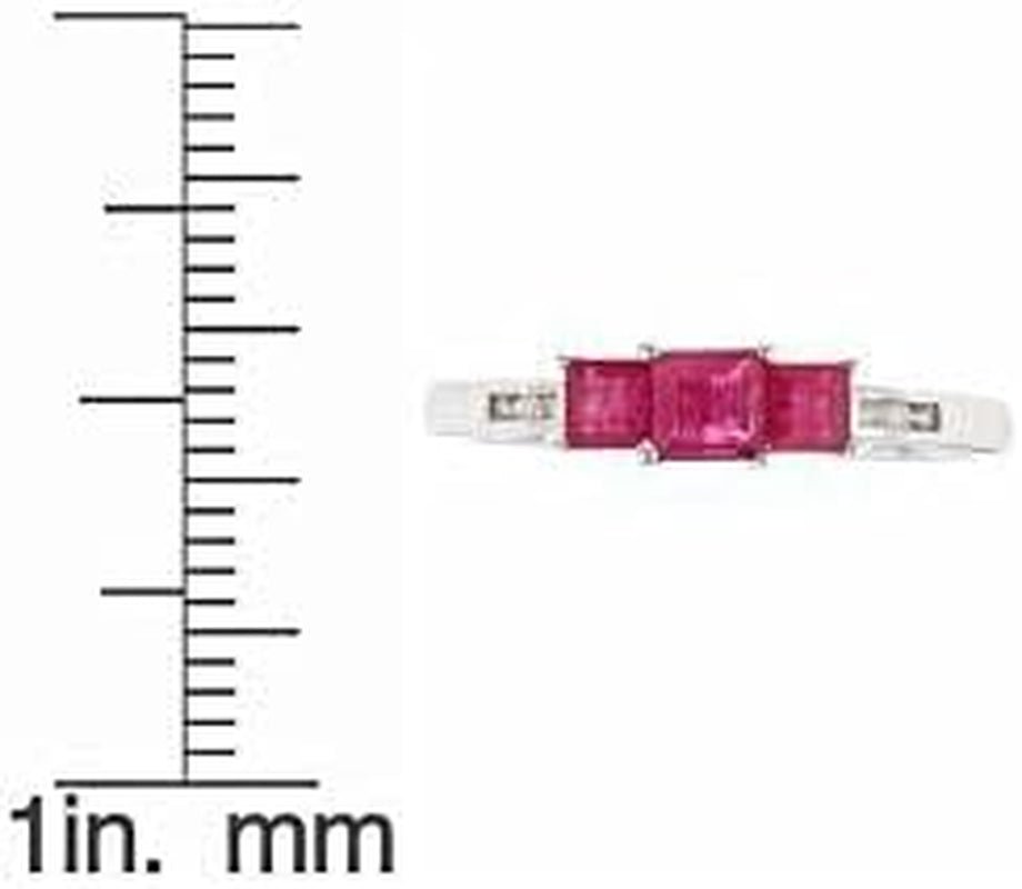 Gin and Grace 14K Yellow Gold Mozambique Genuine Ruby Ring with Diamonds for Women Holiday Gifts | Ethically, Authentically & Organically Sourced (Princess-Cut) Shaped Ruby Jewelry for Her | Ruby Ring for Women Holiday Gifts