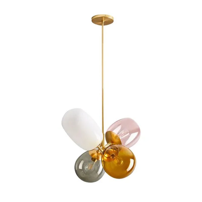 Glass Ball LED Pendant Lamp Chandelier Ceiling Light Child's Room Modern Colored